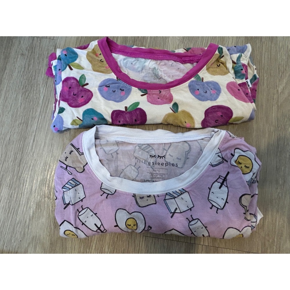 Little Sleepies Kids Pajama TOPS only - Fruit & Breakfast Prints